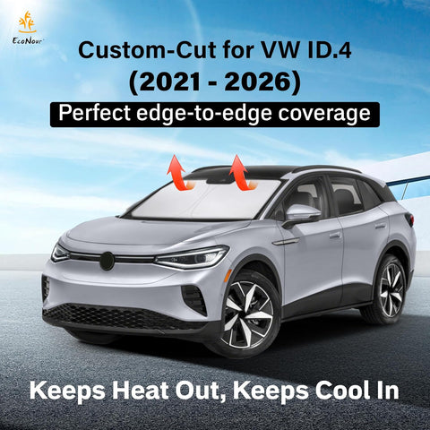 EcoNour Windshield Sun Shade Compatible for Volkswagen VW ID.4 2021–2026
