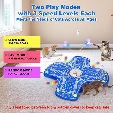 Interactive Cat Toys for Indoor Cats,Automatic Kitten Tunnel Toy