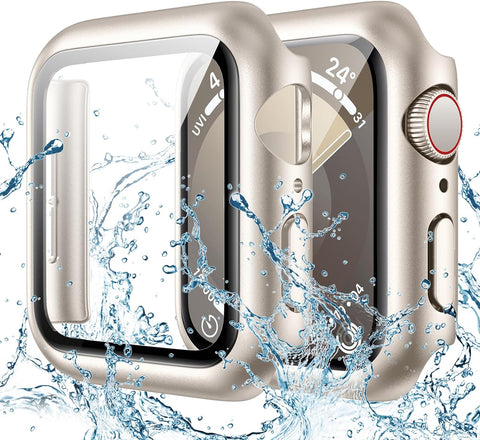 Goton IP67 Waterproof Case with Glass for Apple Watch 44mm Series 6/5/4/SE