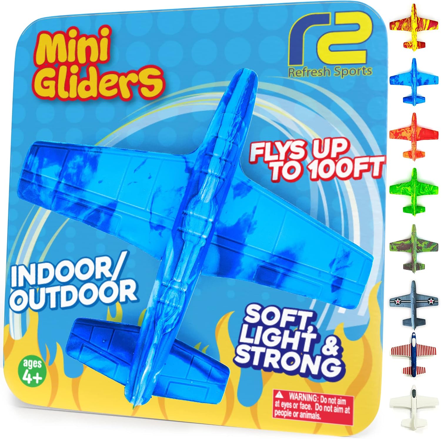 Airplane Toy Foam Airplanes for Kids - Best Summer Gift for Boys & Girls - Easy to Throw Airplanes - 3 4 5 6 7 8 Year Old Boy Birthday Gifts - Great Gifts for Ages 3 4 5 6 7 8 9+ Year Old Boys Toys