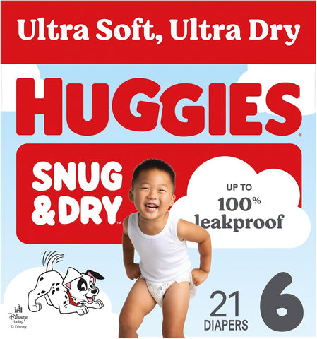 Huggies Snug & Dry Diapers Size 6, 21 Count