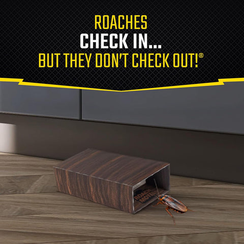 Roach Motel Traps 2 Count, Contains No Pesticides, Hides Dead Bugs, 12 Pack