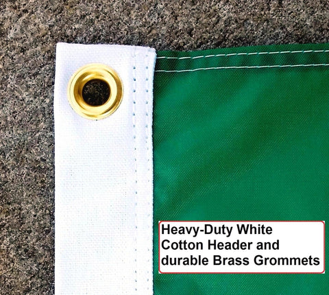 US Flag Factory 3x5 FT Ireland Irish Flag (Sewn Stripes) Outdoor SolarMax Nylon - Made in America - Premium Quality