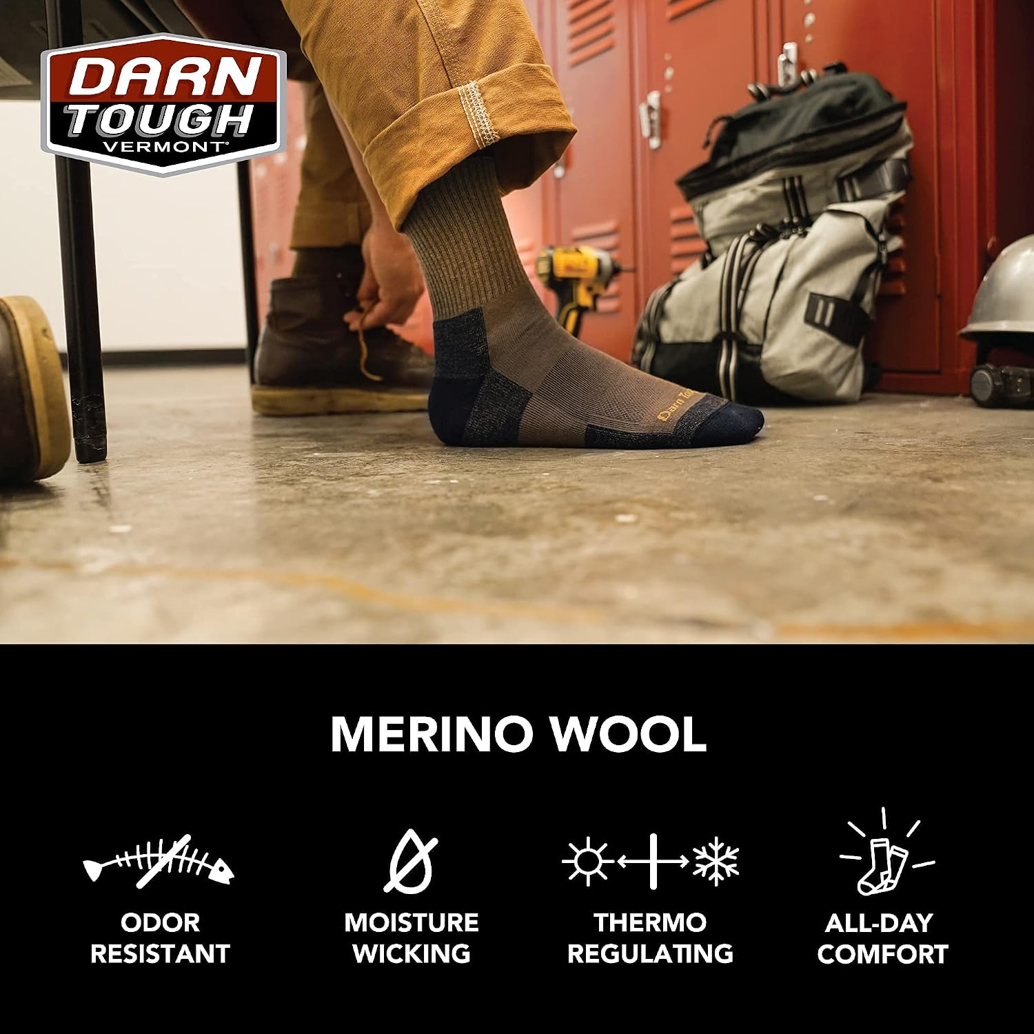 Darn Tough Men's Merino Wool Paul Bunyan Over-The-Calf Full Cushion Socks
