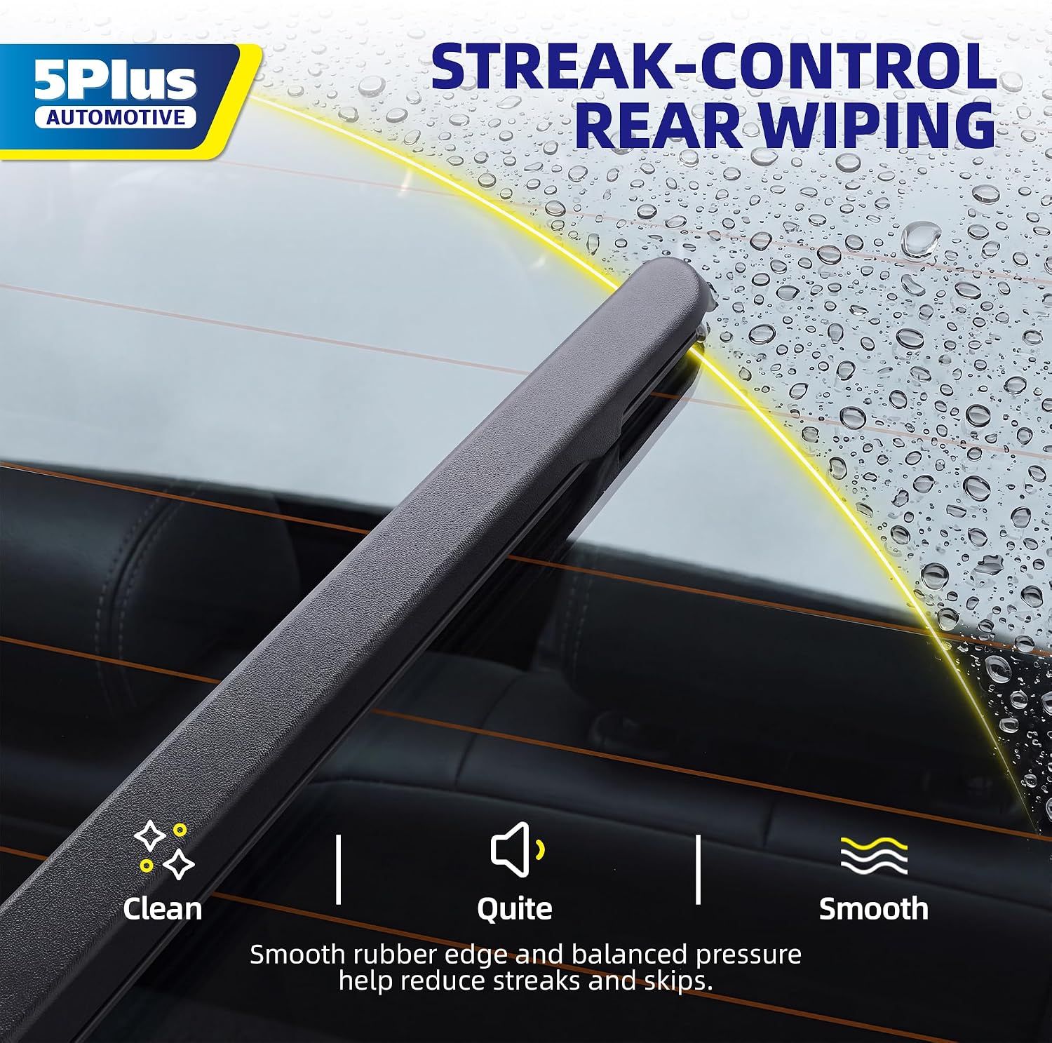 5 PLUS® 11 Inch Rear Windshield Wiper Blade - Original Quality,Quiet Wiping