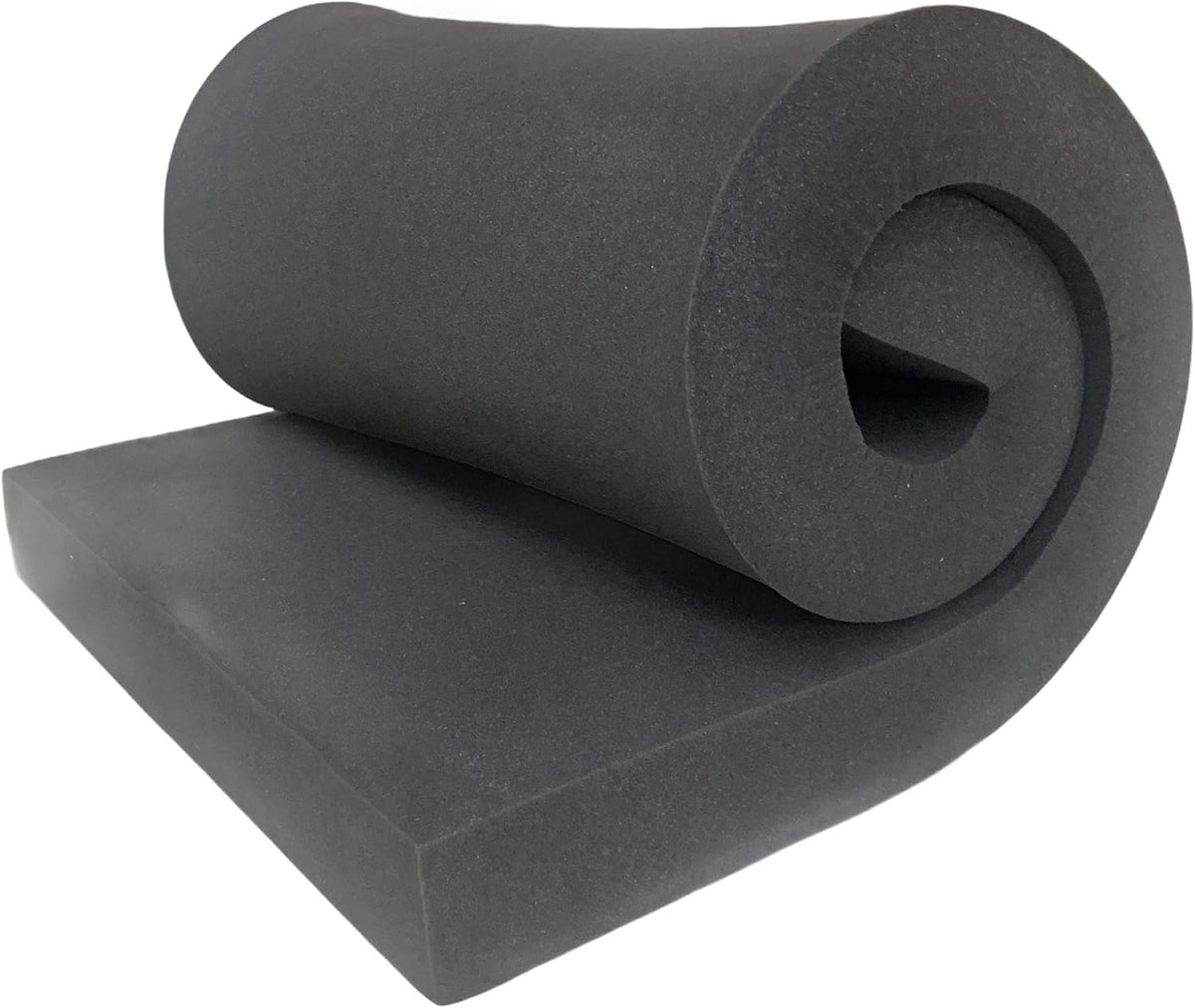 AK TRADING CO. 5" H X 30" W X 72" L CertiPUR-US® Certified Rubber Foam Sheet Cushion (Seat Replacement, Upholstery Sheets, Foam Padding, Acoustic Foams Sheet)
