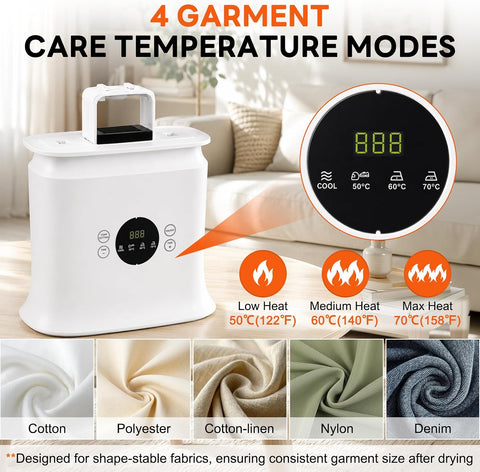 Automatic Ironing Machine, Portable Hands-Free Self Dryer