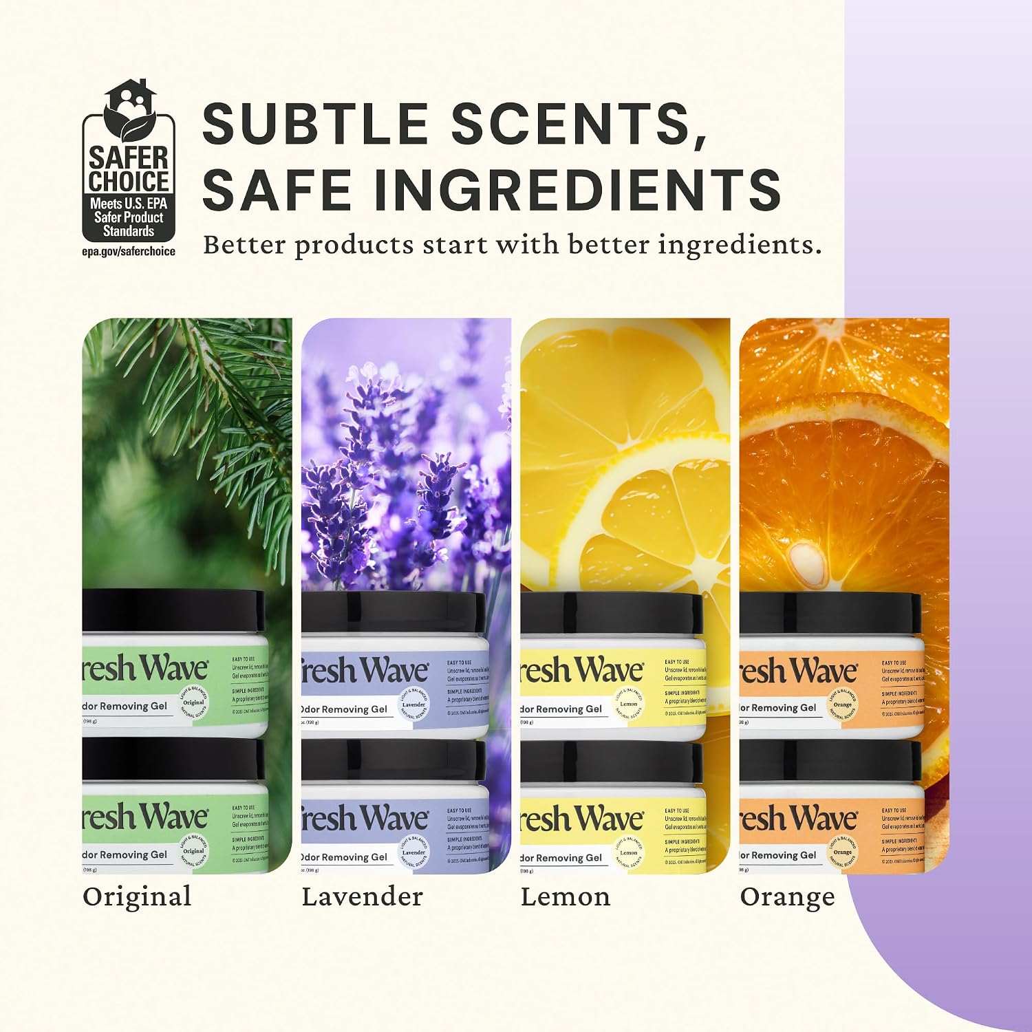 Fresh Wave Lavender Odor Eliminator Gel 3-Pk 7 oz - Air Freshener for Home