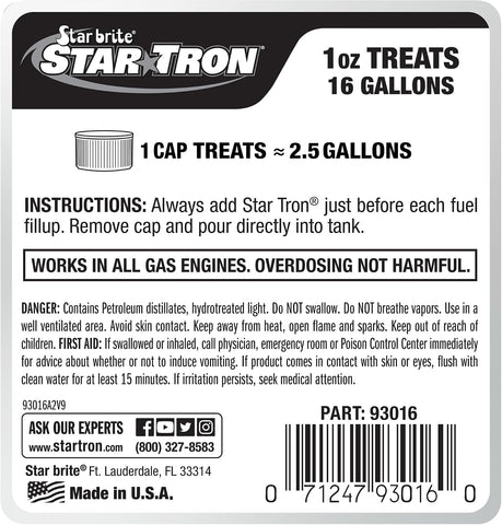 Star TRON Enzyme Fuel Treatment - Gasoline
