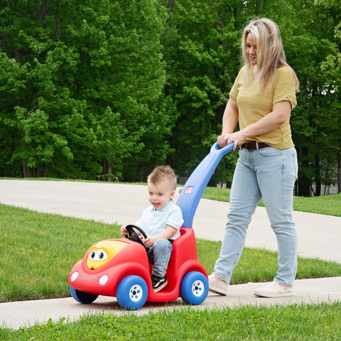 Step2 Push Around Buggy Kids Push Car, Toddler Ride-On Toy with Seat Belt and Horn, Red, Ages 18 Months+