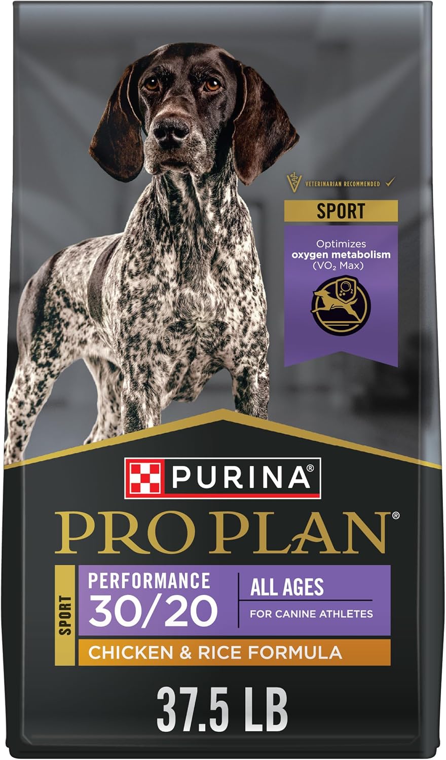 Purina Pro Plan Sport 30/20 High Protein Dry Dog Food, Chicken, 37.5 lb Bag