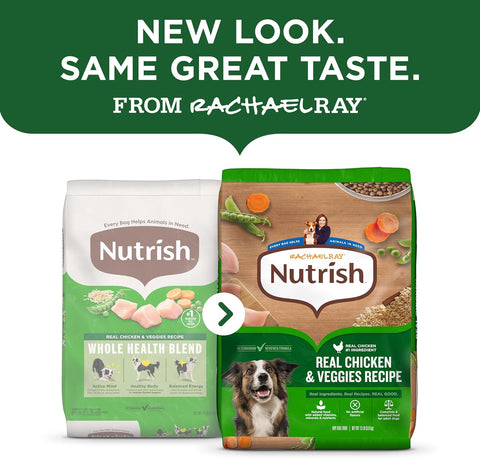 Nutrish Dry Dog Food, Real Chicken & Veggies, 40 lb. Bag (Rachael Ray)