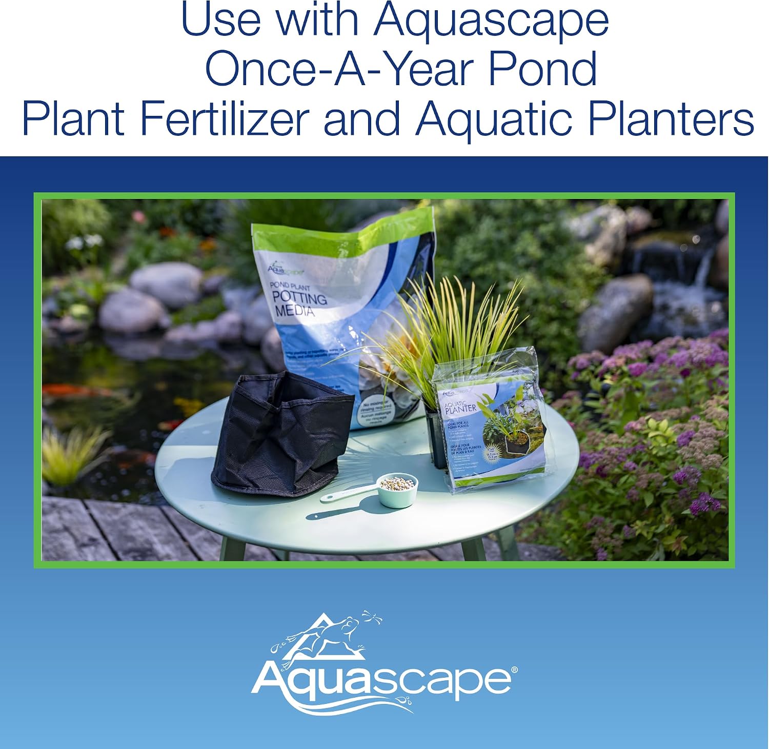 Aquascape Pond Plant Potting Media, Nutrient-Rich Aquatic Soil for Water Gardens, Supports Strong Root Growth, 215 Cubic Inches, 89002