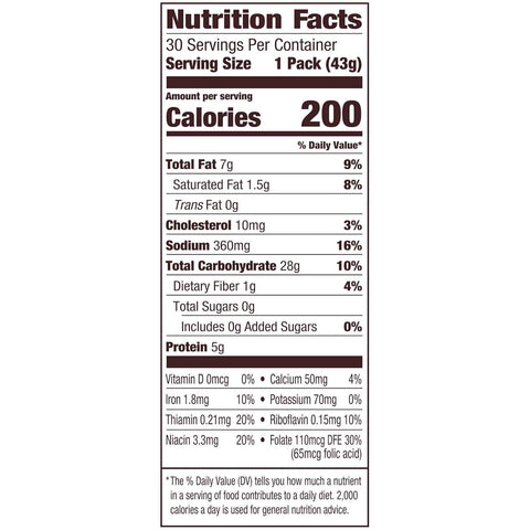 Goldfish Cheddar Crackers, 1.5 oz. Snack Packs, 30 Count