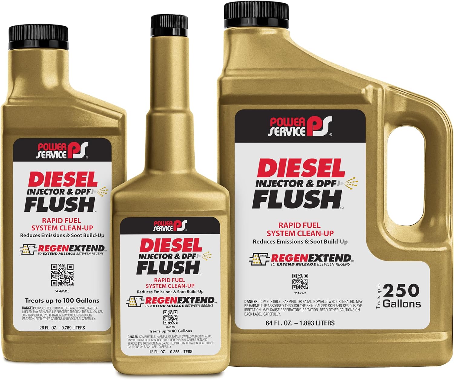 Power Service Diesel Injector & DPF Flush - 12 Ounce (Pack of 9)