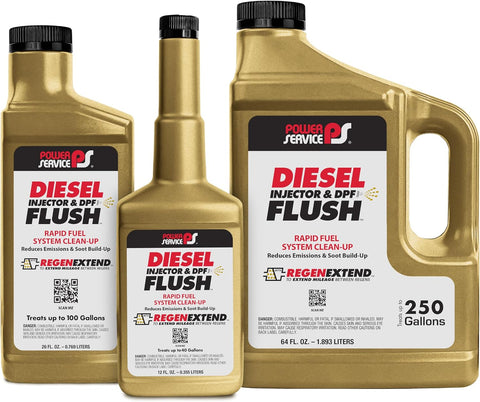 Power Service Diesel Injector & DPF Flush - 12 Ounce (Pack of 9)