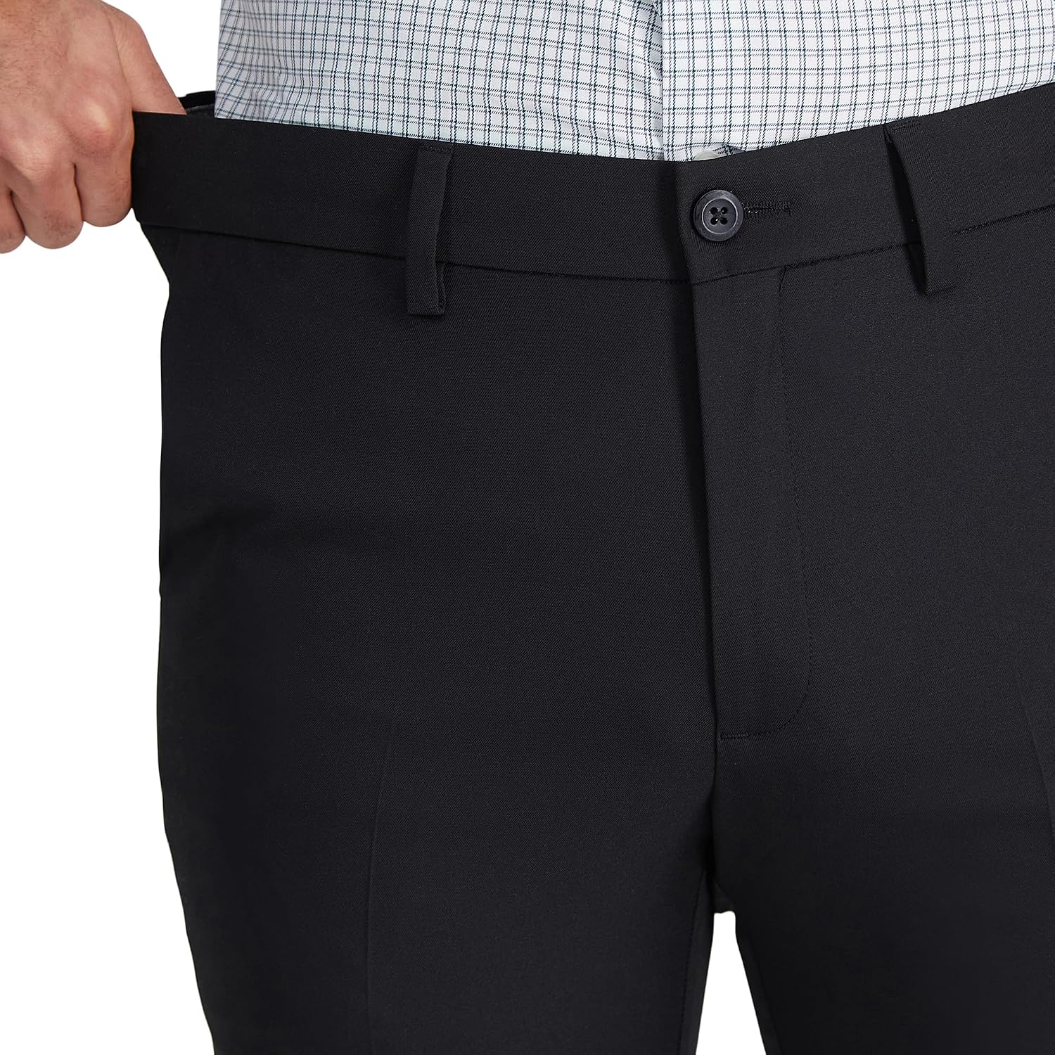 Haggar Men's Cool 18 Pro Slim Fit Flat Front Super Flex Waistband Casual Pant