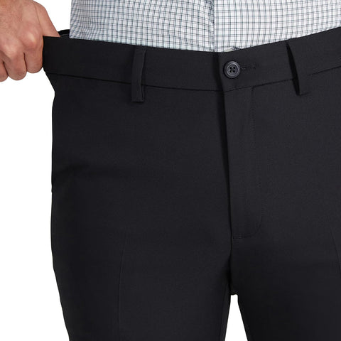Haggar Men's Cool 18 Pro Slim Fit Flat Front Super Flex Waistband Casual Pant