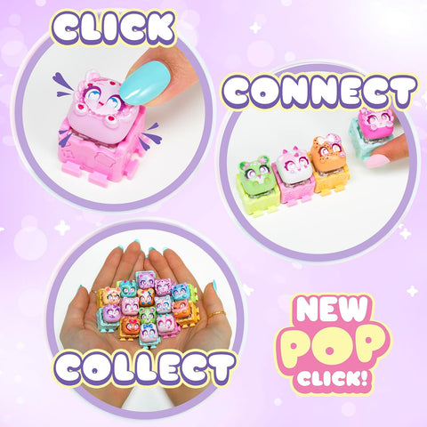Clickeez Series 3 5-Pack | 5 Collectible Character Keyboard Keys Click and Clack | Create Your Own Keychain | Ages 6+