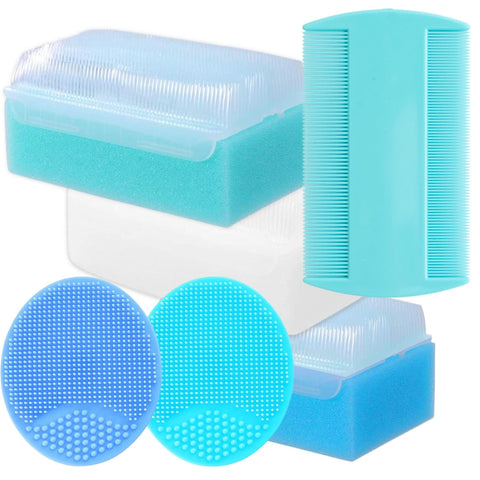 Cradle Cap Brush for Babies - Cradle Cap Treatment 6-Pack Baby Bath Sponges