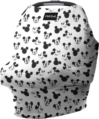 Milk Snob Original Disney 5-in-1 Cover Mickey Mouse Sketch, Privacy for Breastfeeding, Baby Car Seat, Carrier, Stroller, High Chair, Shopping Cart, Lounger Canopy - Newborn Essentials, Nursing Top