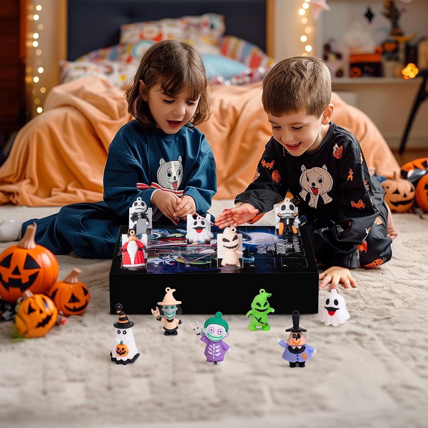 Nightmare Advent Calendar 2026, Halloween Countdown Calendar, 24Pcs Boo Basket Stuffers for Kids Adults, Trick or Treat Holiday Count Down Box