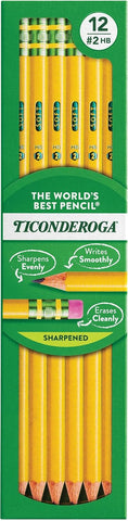 Ticonderoga Wood-Cased Pencils, Pre-Sharpened