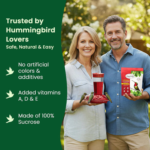 Happy Wings 2 LB Natural Unflavored Hummingbird Nectar Powder Concentrate.