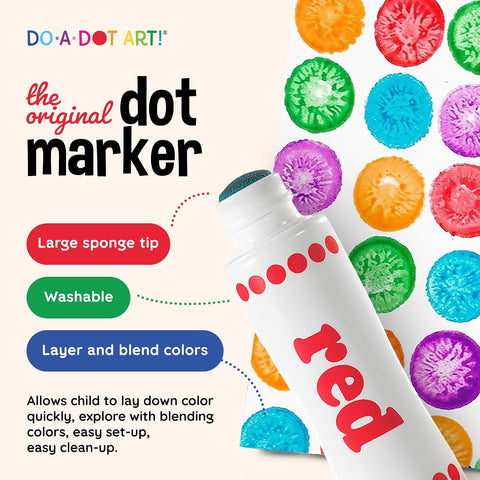 Do A Dot Art! Markers 6-Pack Rainbow Washable Paint Markers