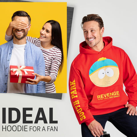 South Park Hoodie for Men, Warm Hooded Sweatshirt, Long Sleeve Sweater, Casual Pullover, Kyle Kenny Funny Gifts for Men