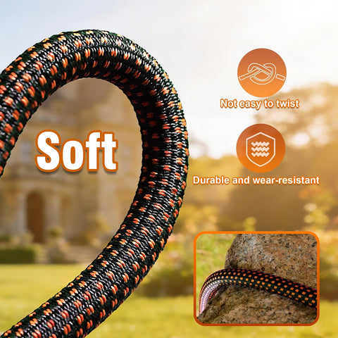 Garden Hose 25FT, Ultra Lightweight with 10-Function Nozzle