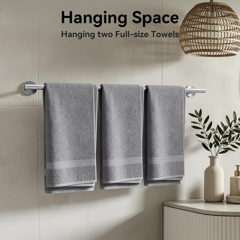 Brushed Nickel Towel Bar, 30 Inch Bathroom Towel Rack