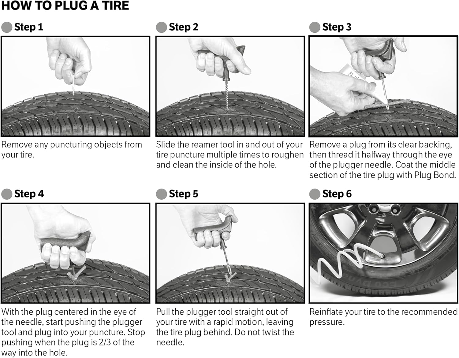 Slime 1031-A Tire Repair Plug Pack, Standard Heavy Duty Strings, for tubeless Off-Road Tires, Such as ATVS, wheelbarrows, Lawn mowers, Trailers, Pack of 30