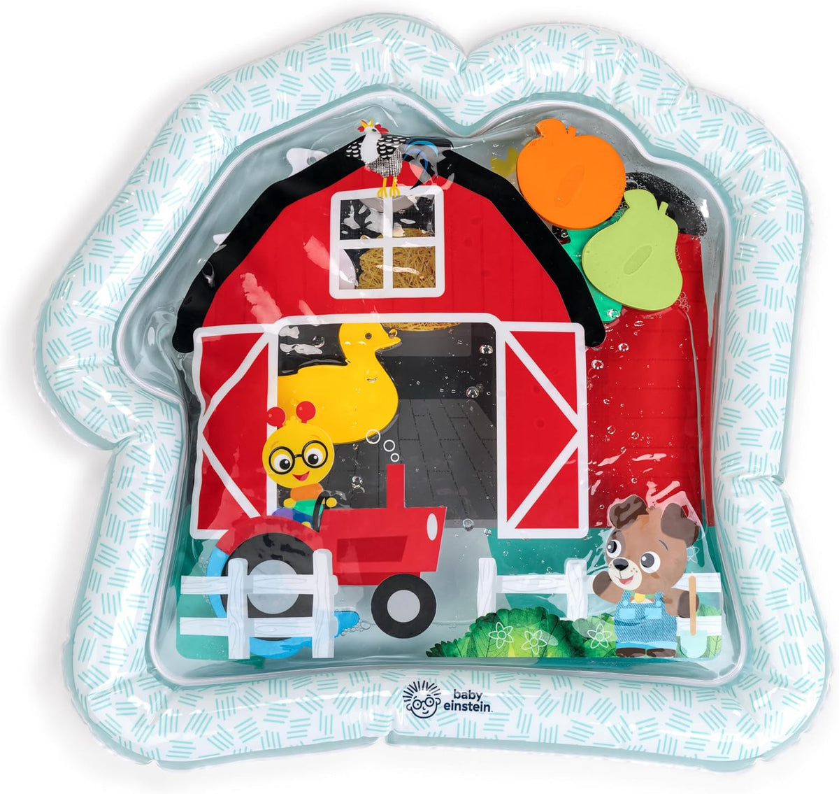 Baby Einstein Farm Explorers Cal's Sensory Barn Water Mat, Multisensory, Red, Ages 0-36 Months