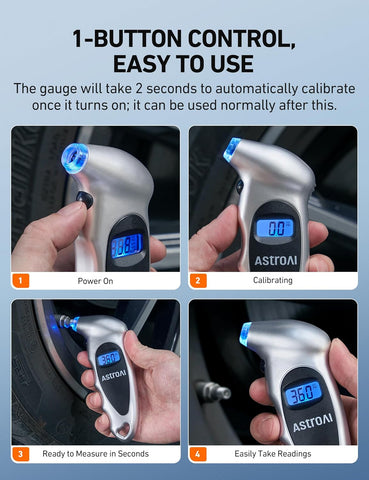 AstroAI Digital Tire Pressure Gauge 150PSI, ±1PSI Accuracy for Car Truck