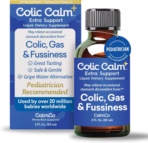Colic Calm Plus Gripe Water with Extra Support, 2 fl oz (59 mL)