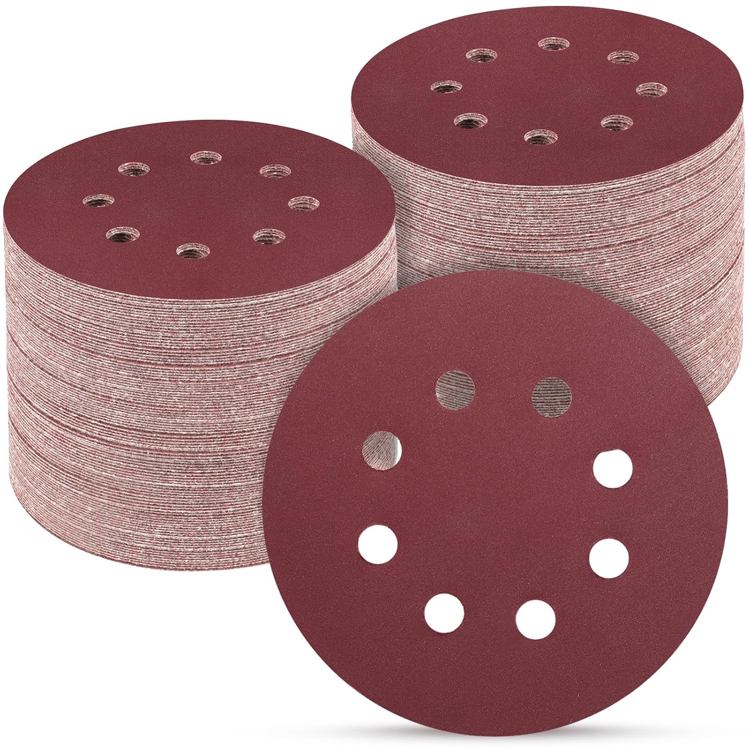 100PCS 5 Inch Sanding Discs 600 Grit Sandpaper for Orbital Sander