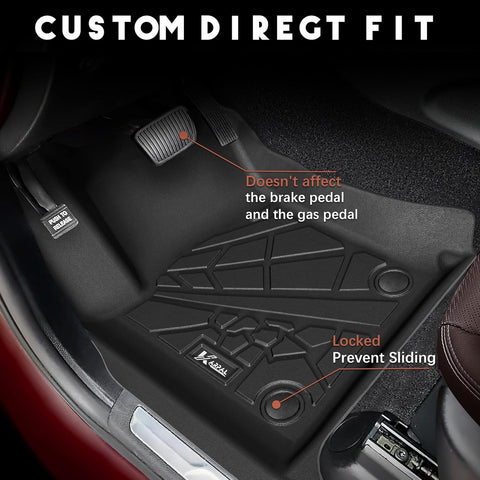 KARPAL Floor Mats for 2023-2026 Chevy Colorado/GMC Canyon Crew Cab