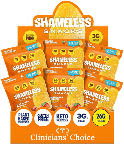 Shameless Snacks Sour Mango Madness Gummy Candy & Fruit Snacks - Keto