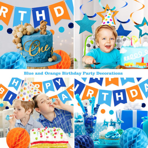 meowtastic Birthday Decorations Happy Birthday Banner with Honeycomb Balls