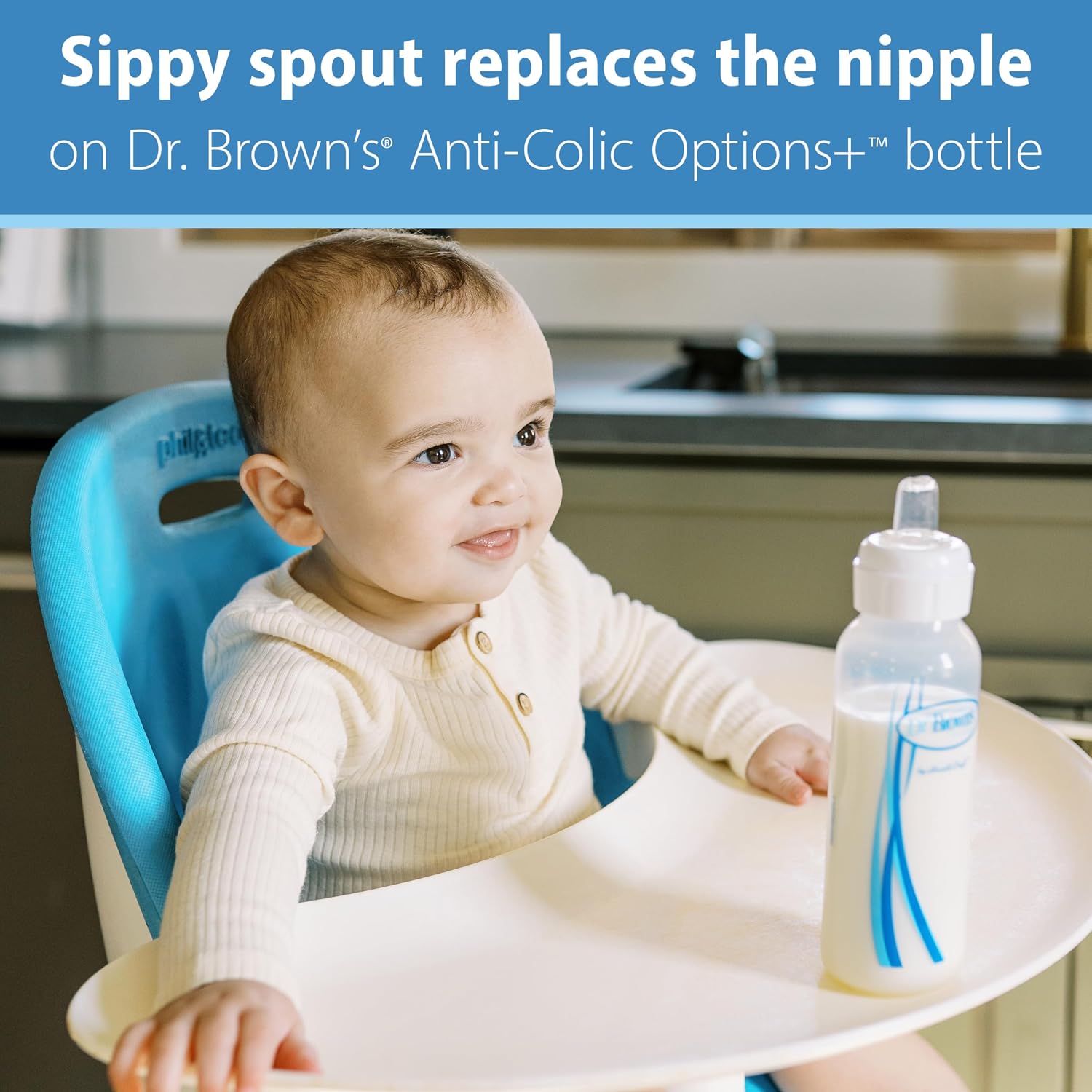 Dr. Brown's Milestones Options+ Narrow Sippy Spouts, 6m+, 2-Count