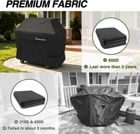 Porch Shield Waterproof Outdoor BBQ Grill Cover 56 inch, Black