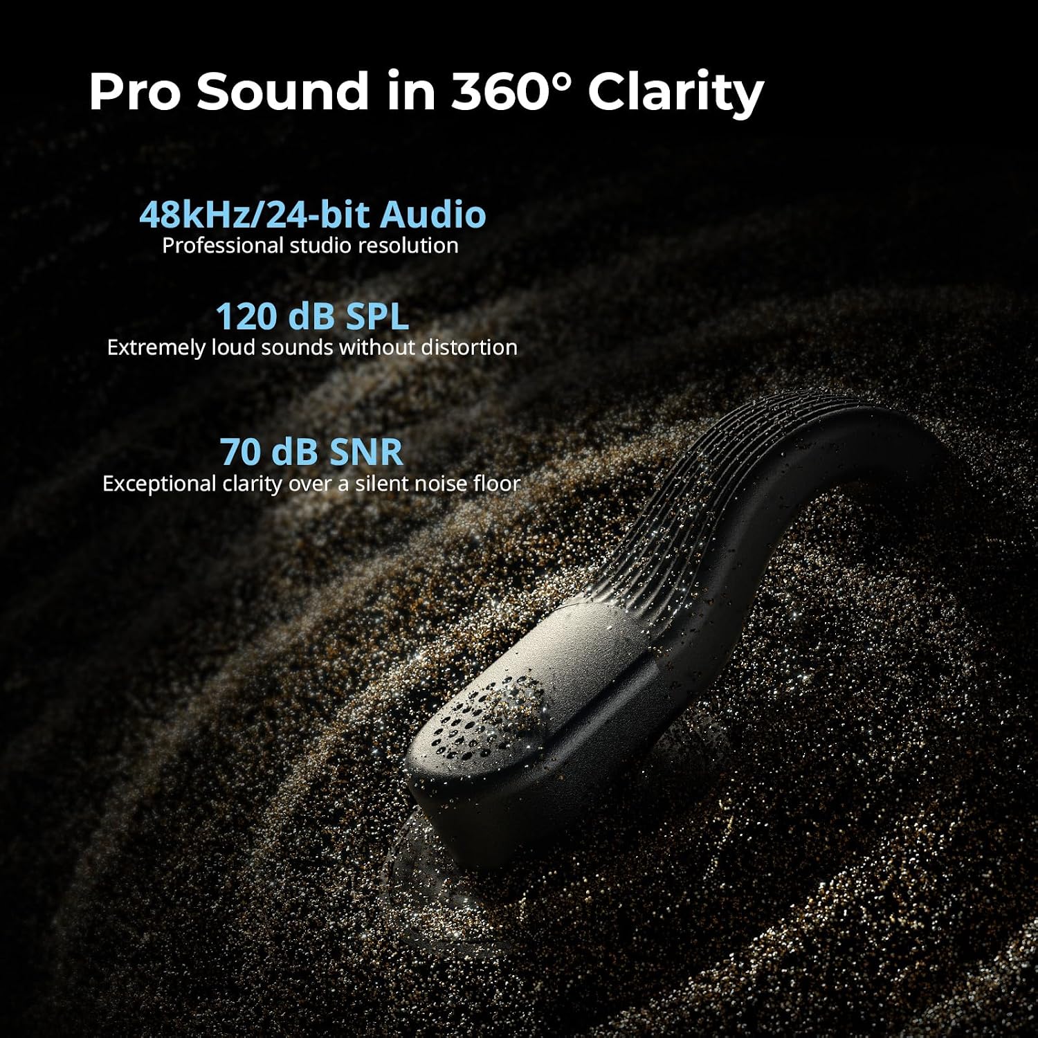 SMALLRIG S70-C2 Wireless Mic (2 TX + 1 RX + Charging Case) - Black