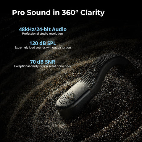 SMALLRIG S70-C2 Wireless Mic (2 TX + 1 RX + Charging Case) - Black
