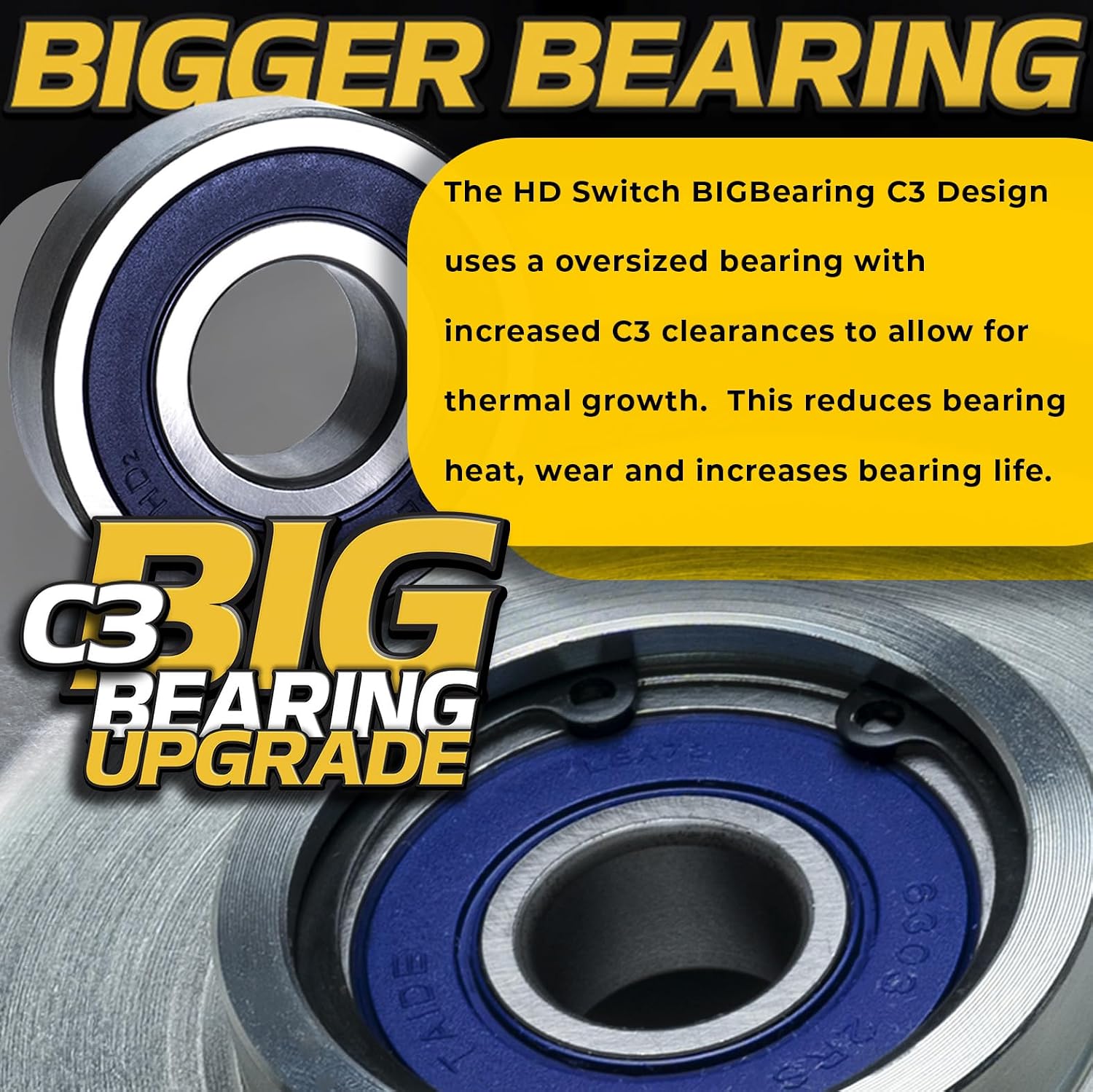 BIGBearing Solid Steel Billet Rebuildable Idler Pulley 126124 604231 for Hustler FasTrak TrimStar Surfer Pro Raptor SD SDX X XD XDX XL Flip-Up & Limited Big Dog Blackjack Alpha MP 607479 15213 280-811