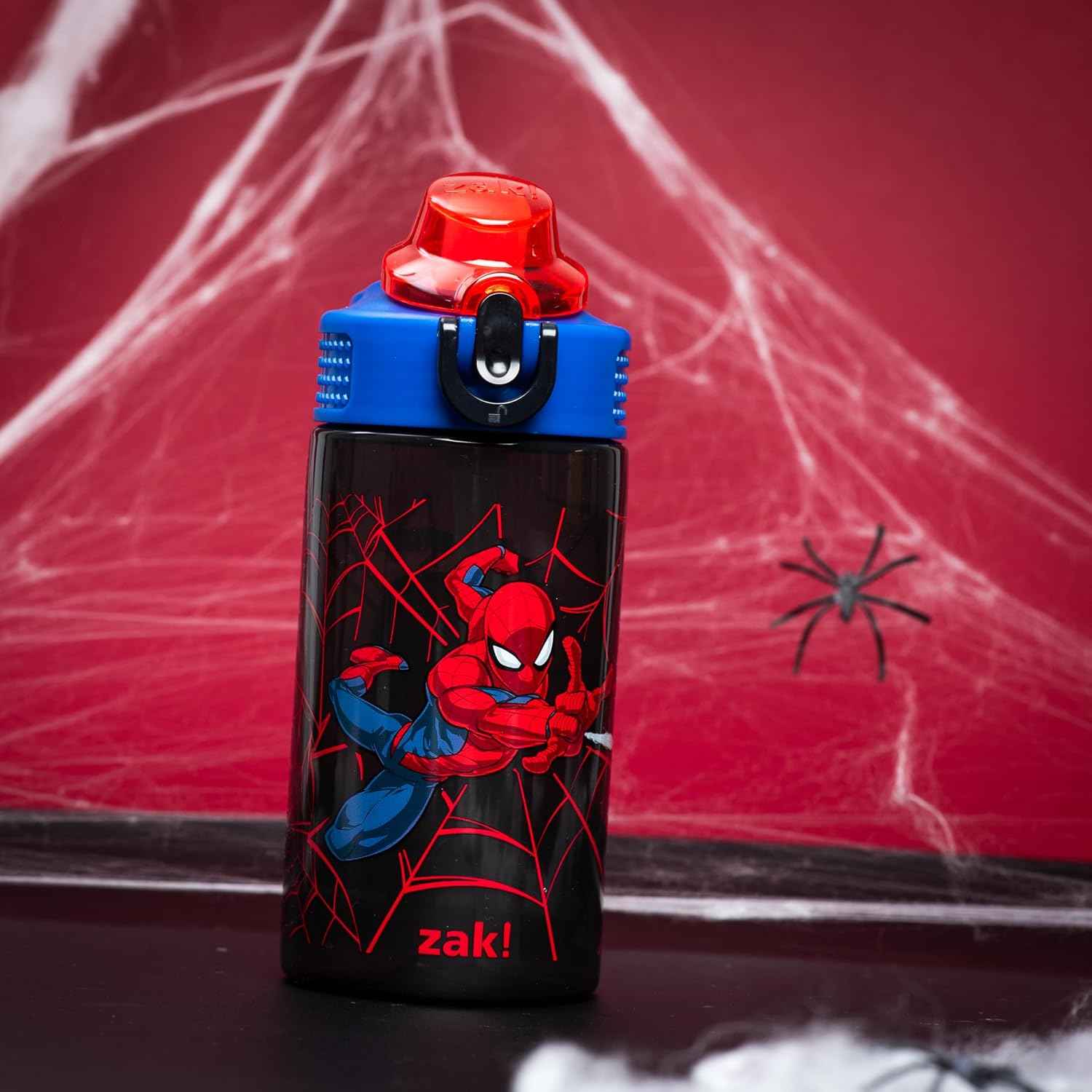 Marvel SpiderMan Brand New Day Sage 16oz Straw Kids Water Bottle