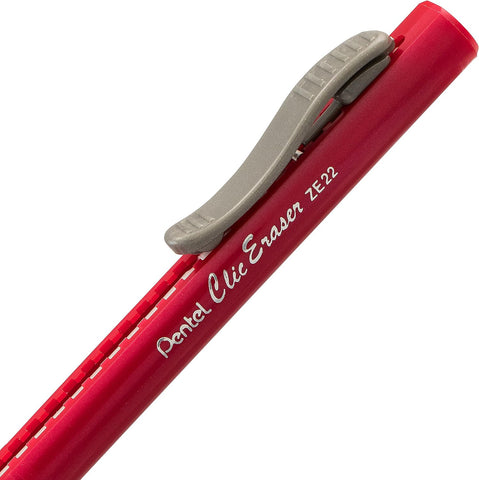 Pentel Clic Retractable Eraser with Grip, 3 count (Pack of 864)