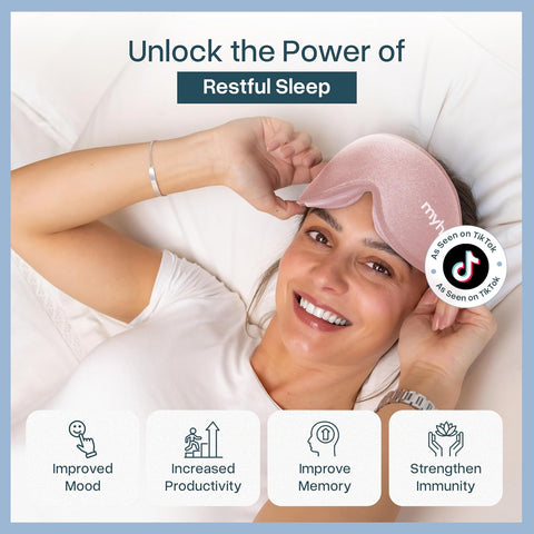 MyHalos® Sleep Mask for Men and Women, 3D Blackout Eye Masks for Sleep