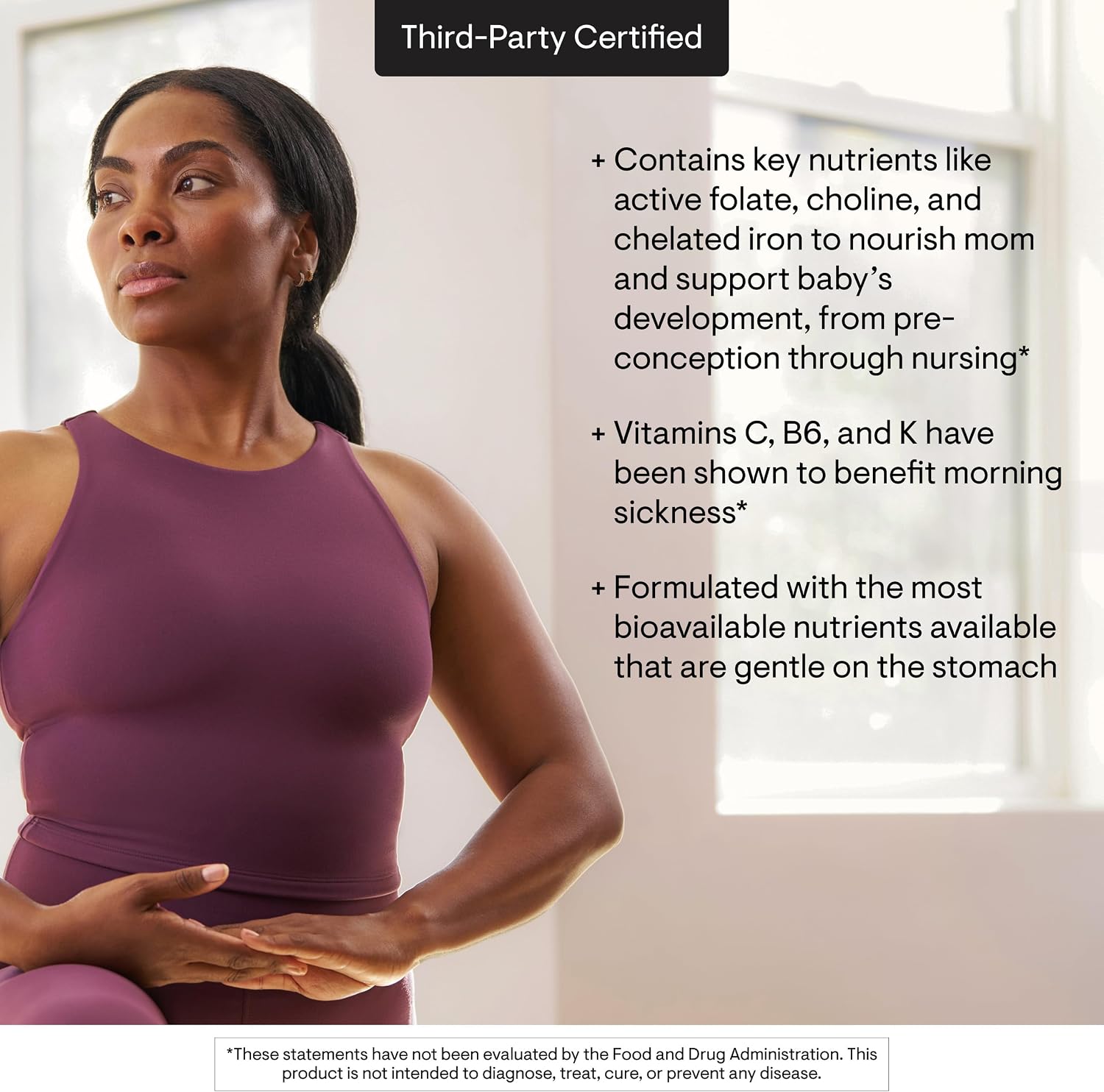 THORNE Basic Prenatal, Includes Active Folate, Choline & Iron, 90 Capsules