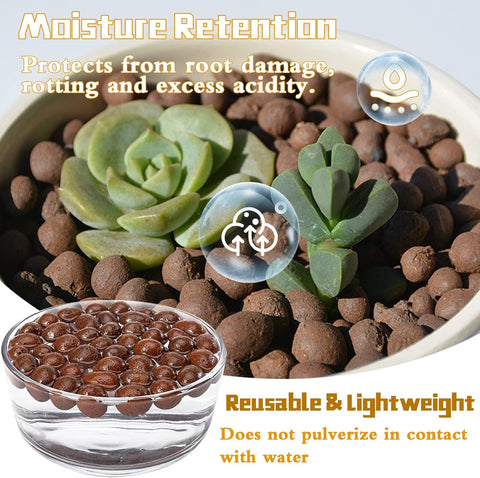 Legigo 10LB Leca Clay Pebbles for Plants 4mm-16mm Clay Balls for Hydroponic